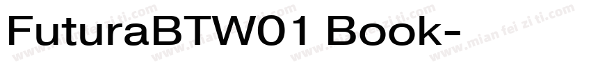 FuturaBTW01 Book字体转换